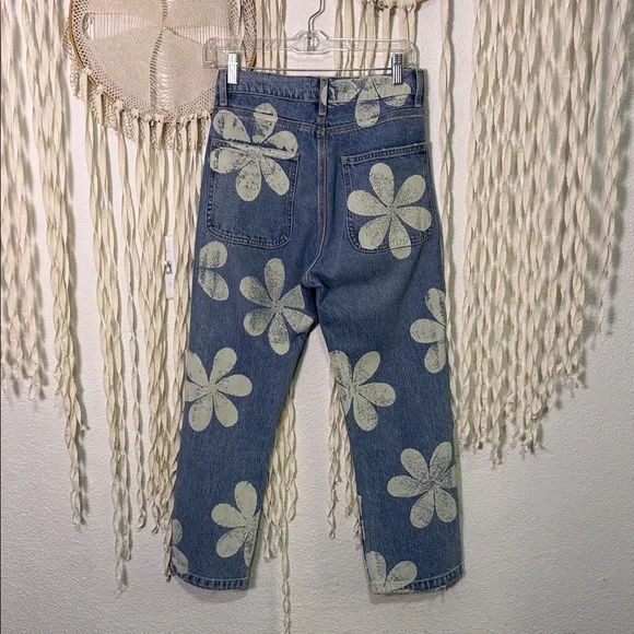 The Great. The Hero Daisy Stamp Jeans Size 24